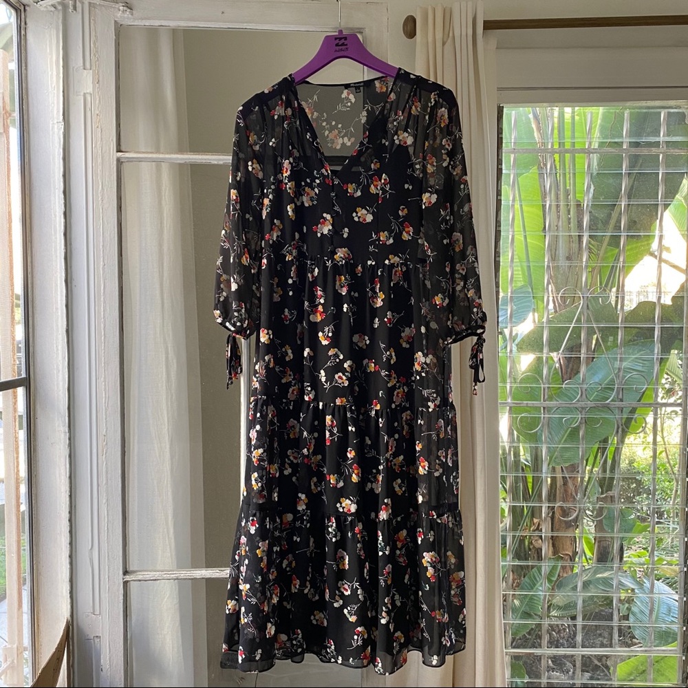 Madewell Floral Maxi Dress (long sleeve)